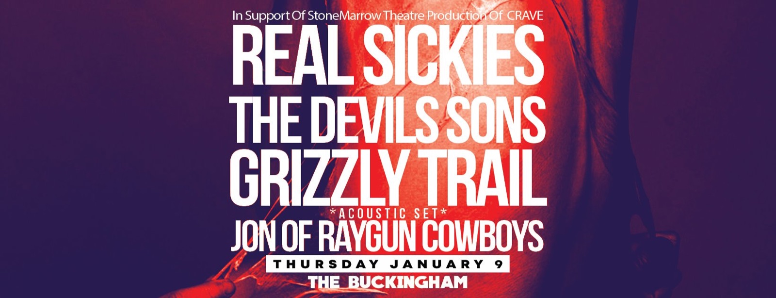 Poster: Real Sickies, Grizzly Trail and Jon of Raygun
