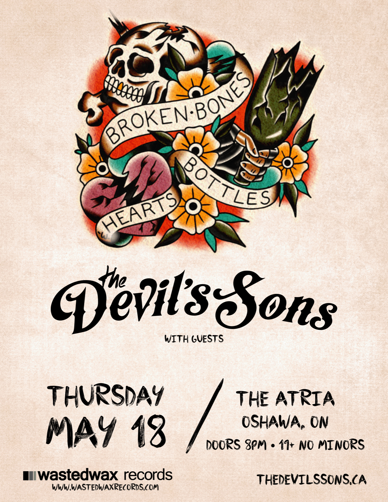 Poster: The Devil's Sons w/ Bloody Blue Darlings