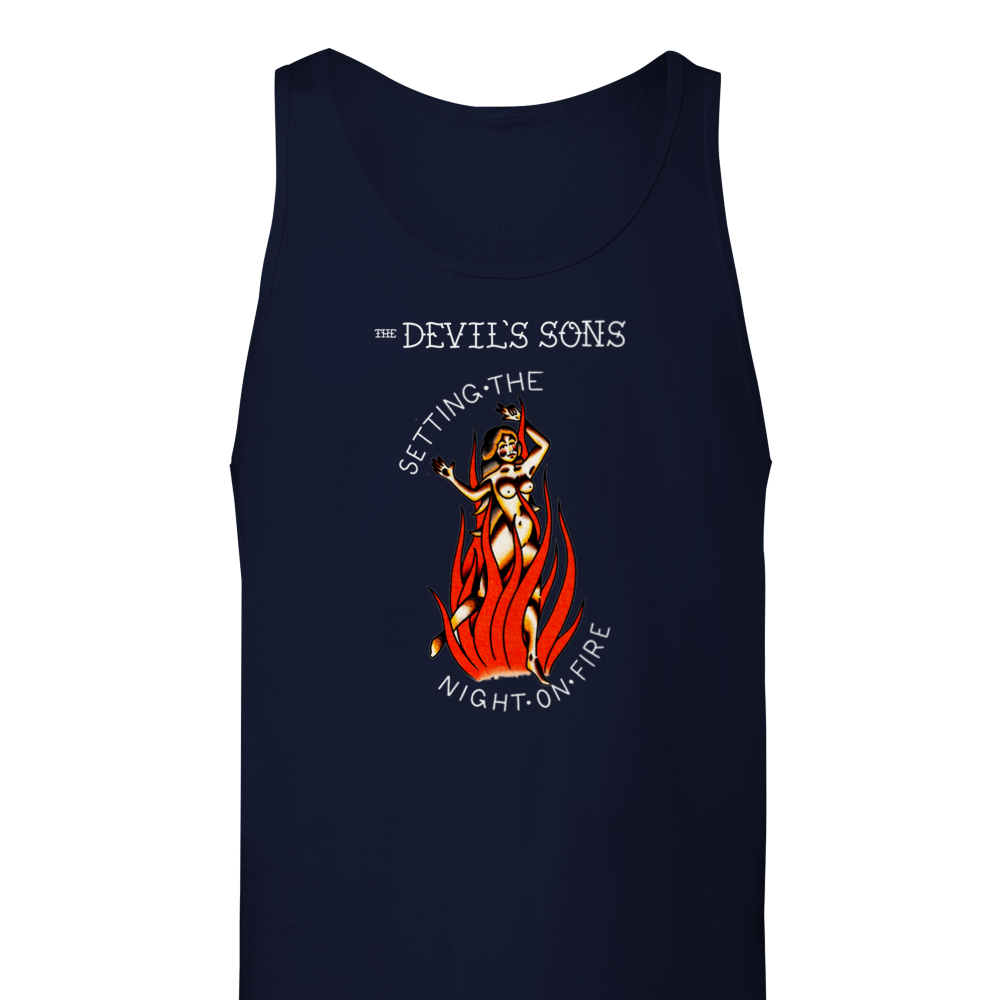 Setting the Night on Fire Ladies Tank Top