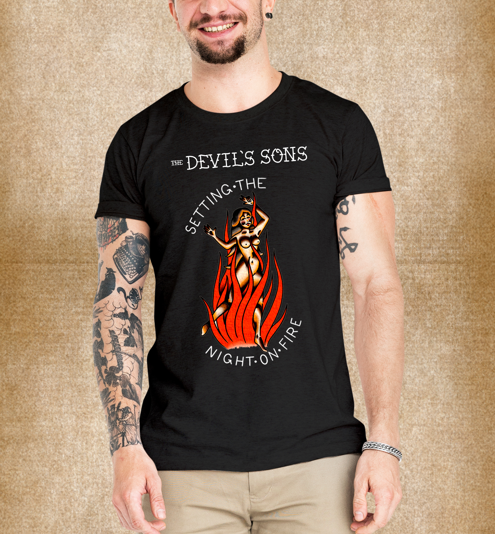 Setting the Night on Fire – Classic Unisex Crewneck T-shirt